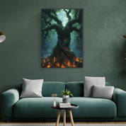 Toile Arbre mystique ” Ancrage et lumière intérieure”
