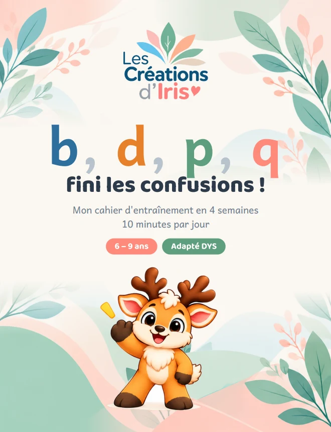 Couverture : b, d, p, q : fini les confusions !