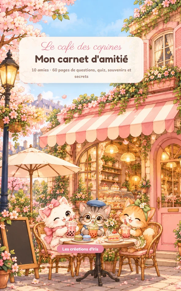 Couverture : Carnet d’amitié : Le café des copines