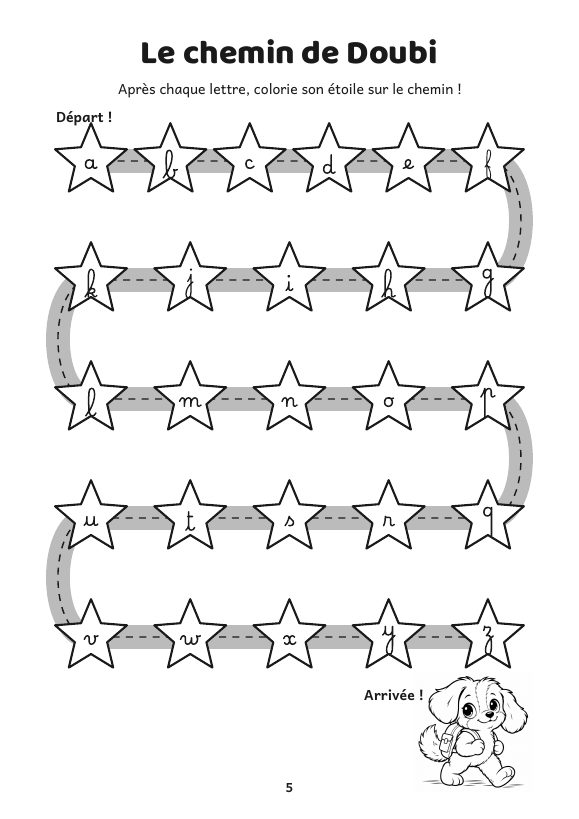 Page intérieure 3 du livre J’apprends à écrire avec Doubi