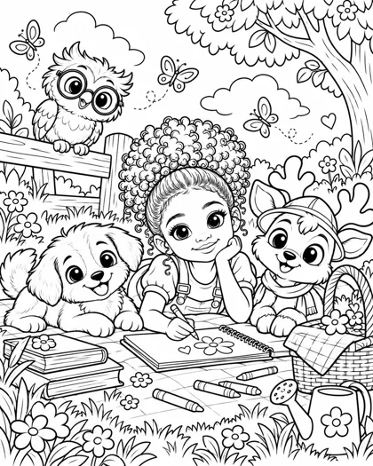 Coloriage l’heure de l’histoire