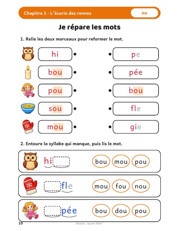 Page intérieure 3 du livre Mission : sauver Noël !